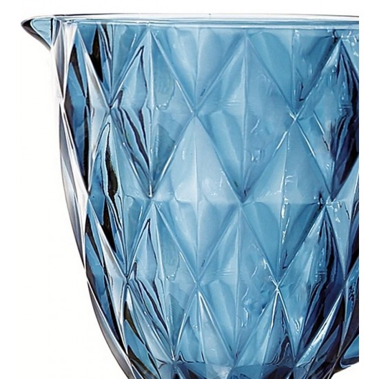 Jarra 1 Litro Diamante Azul 20cm Altura 14cm Diâmetro